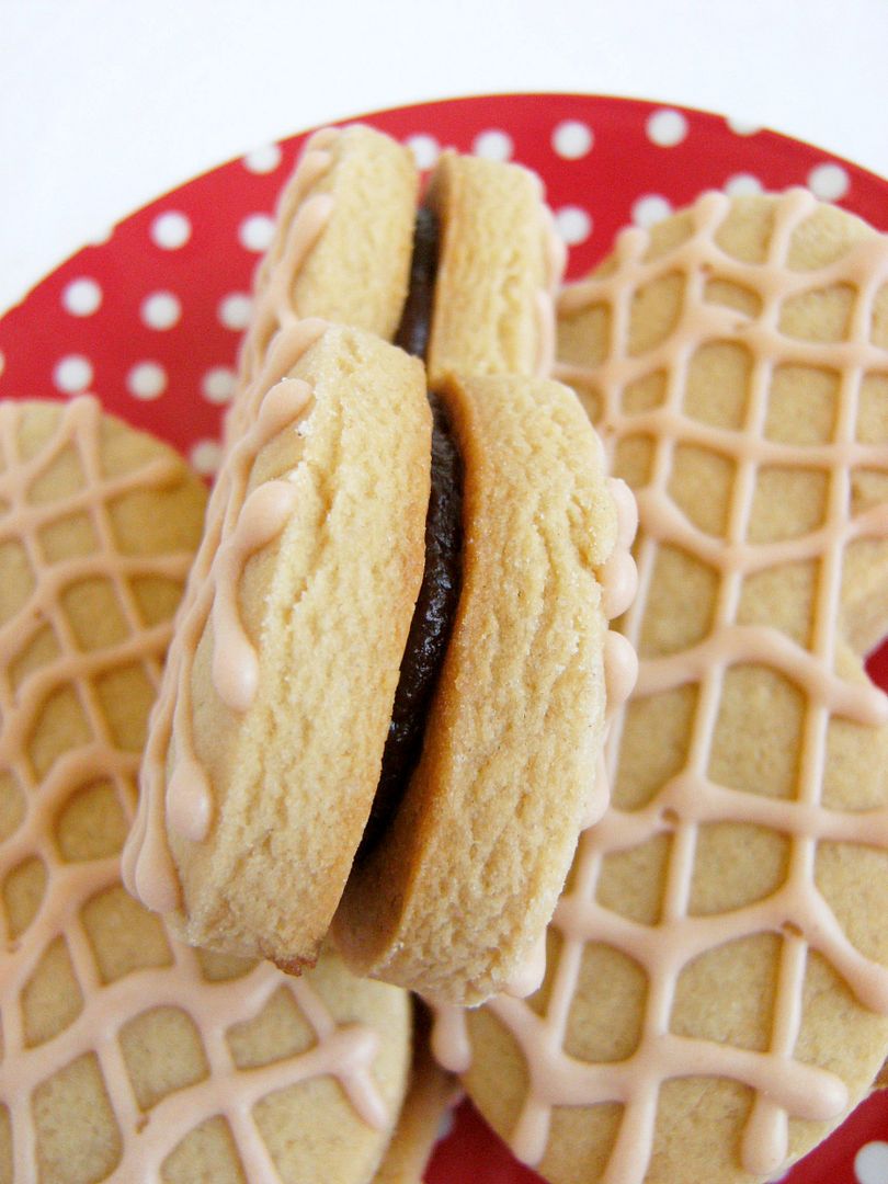 Homemade (chocolatefilled) Nutter Butters Bake at 350°